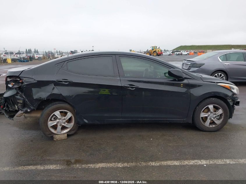 2014 Hyundai Elantra Se VIN: 5NPDH4AE5EH541745 Lot: 43819938