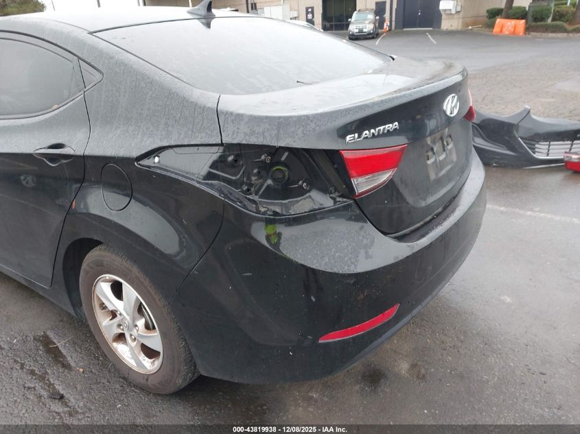 2014 Hyundai Elantra Se VIN: 5NPDH4AE5EH541745 Lot: 43819938