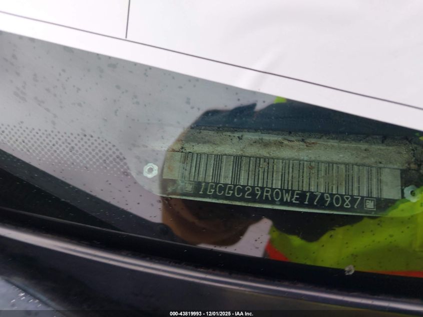 1998 Chevrolet C2500 Fleetside VIN: 1GCGC29R0WE179087 Lot: 43819993