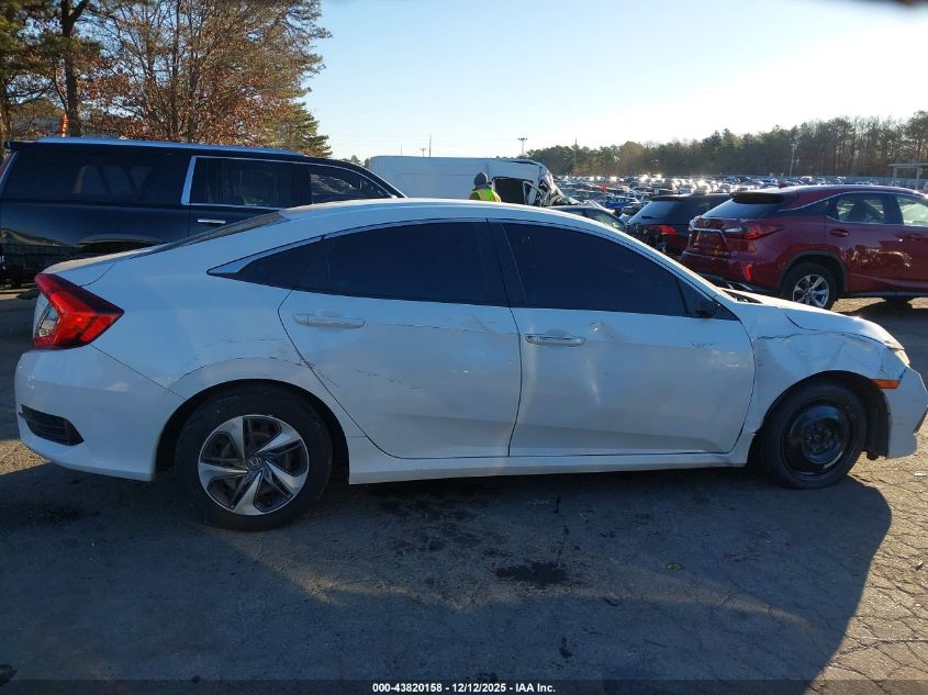 2020 Honda Civic Lx VIN: 19XFC2F65LE215460 Lot: 43820158