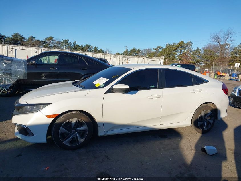 2020 Honda Civic Lx VIN: 19XFC2F65LE215460 Lot: 43820158