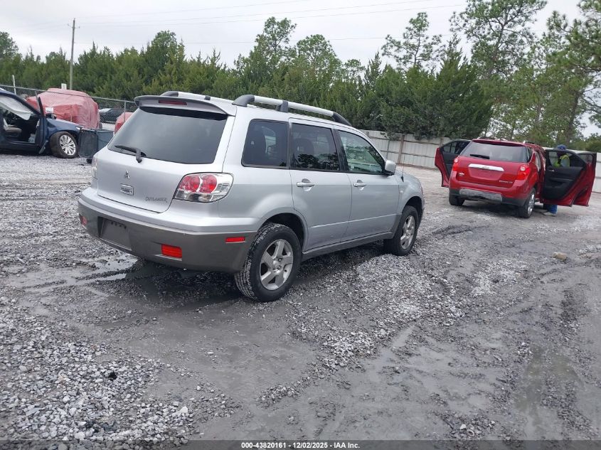 2004 Mitsubishi Outlander Xls VIN: JA4LX41F74U056836 Lot: 43820161