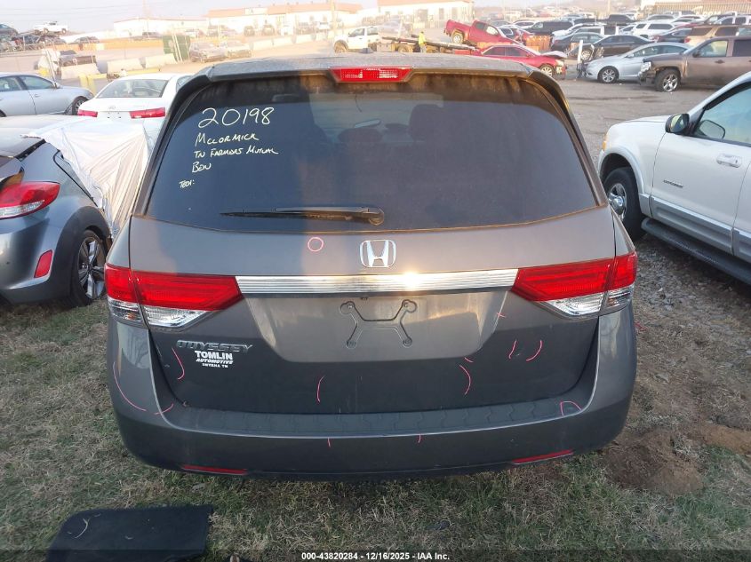 2016 Honda Odyssey Ex-L VIN: 5FNRL5H62GB014188 Lot: 43820284