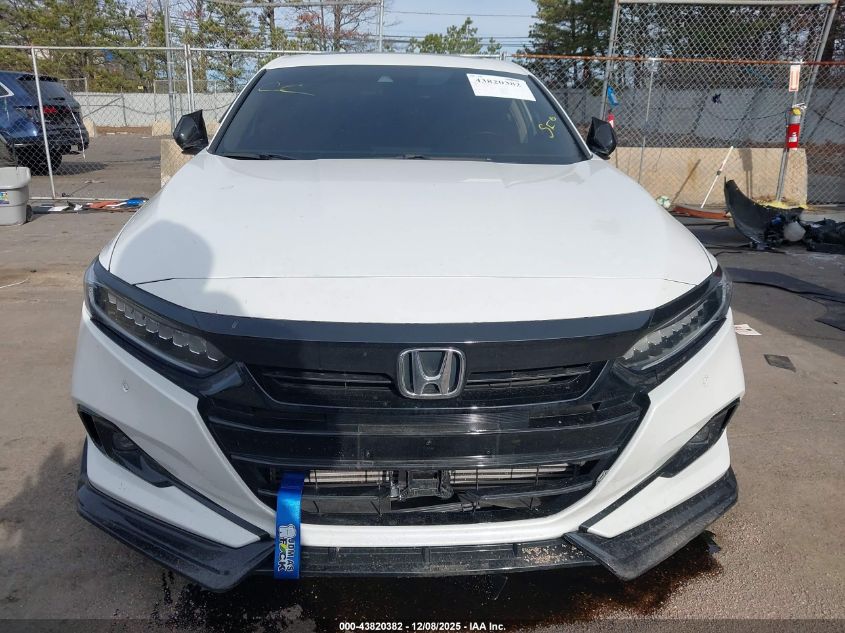 2022 Honda Accord Ex-L VIN: 1HGCV1F5XNA055064 Lot: 43820382