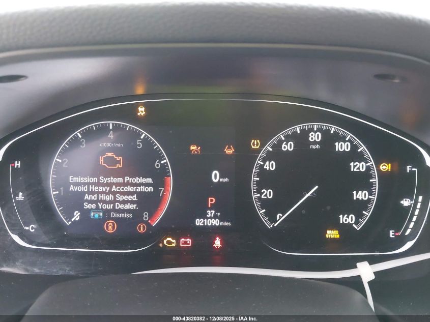 2022 Honda Accord Ex-L VIN: 1HGCV1F5XNA055064 Lot: 43820382