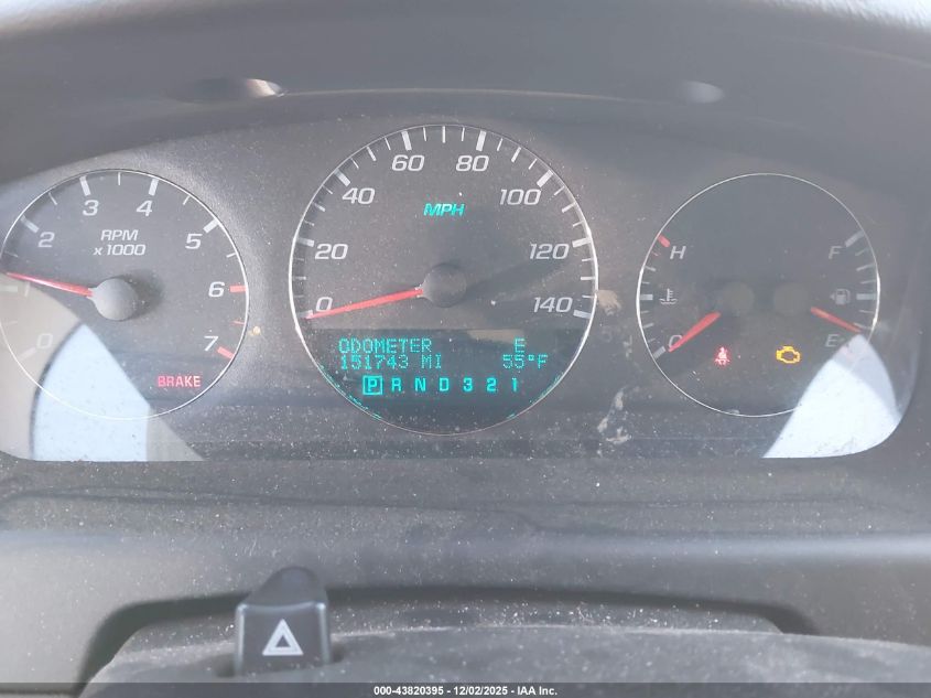 2009 Chevrolet Impala Ltz VIN: 2G1WU57M291110837 Lot: 43820395