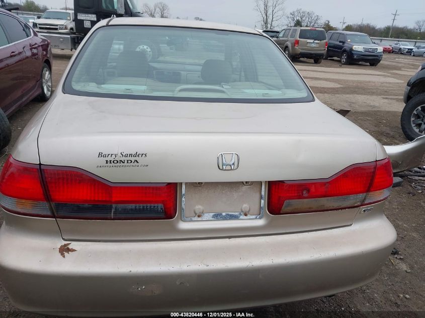 2002 Honda Accord 3.0 Ex VIN: 1HGCG16542A032126 Lot: 43820446