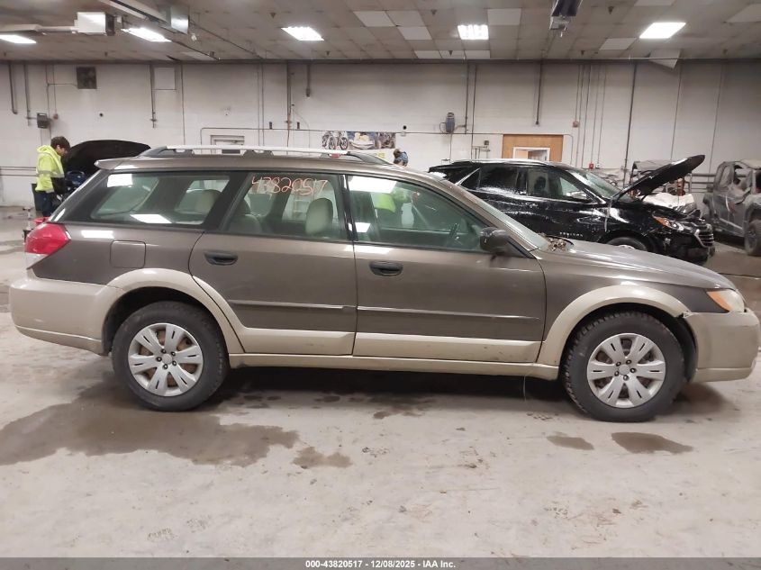 2008 Subaru Outback VIN: 4S4BP60C487359948 Lot: 43820517