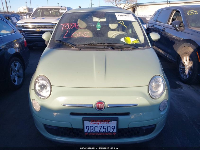 2013 Fiat 500 Pop VIN: 3C3CFFAR5DT629018 Lot: 43820561