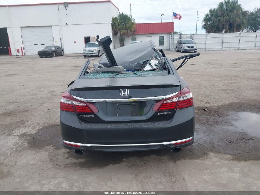 2016 Honda Accord Sport VIN: 1HGCR2F5XGA177789 Lot: 43820595