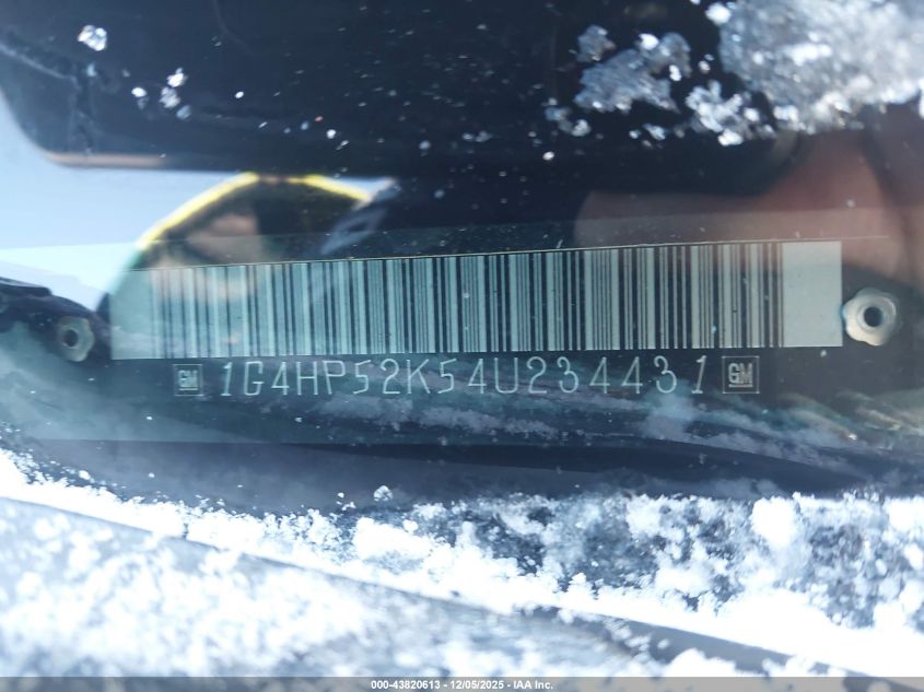 2004 Buick Lesabre Custom VIN: 1G4HP52K54U234431 Lot: 43820613