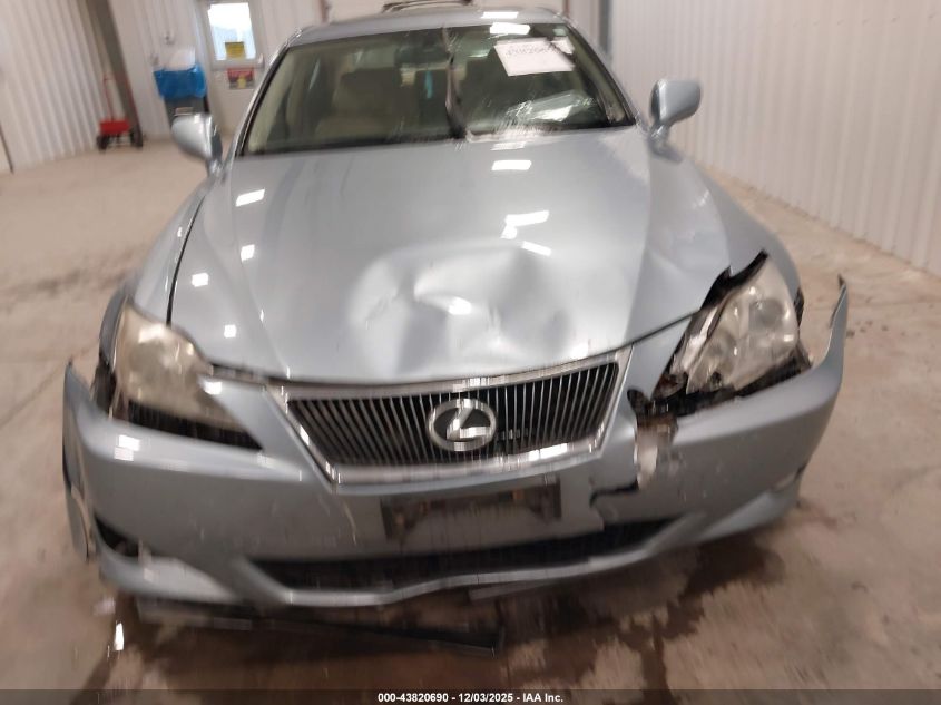 2007 Lexus Is 250 VIN: JTHCK262672009942 Lot: 43820690