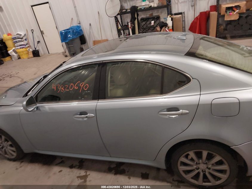 2007 Lexus Is 250 VIN: JTHCK262672009942 Lot: 43820690