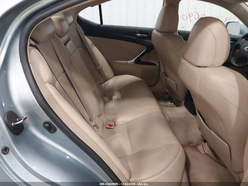 2007 Lexus Is 250 VIN: JTHCK262672009942 Lot: 43820690