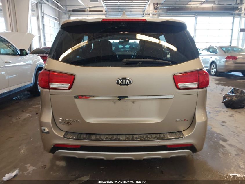 2015 Kia Sedona Sx Luxury VIN: KNDME5C19F6034500 Lot: 43820732