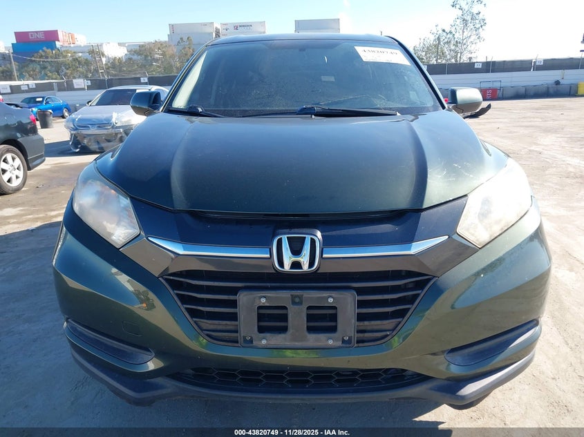 2016 Honda Hr-V Lx VIN: 3CZRU5H39GM715044 Lot: 43820749