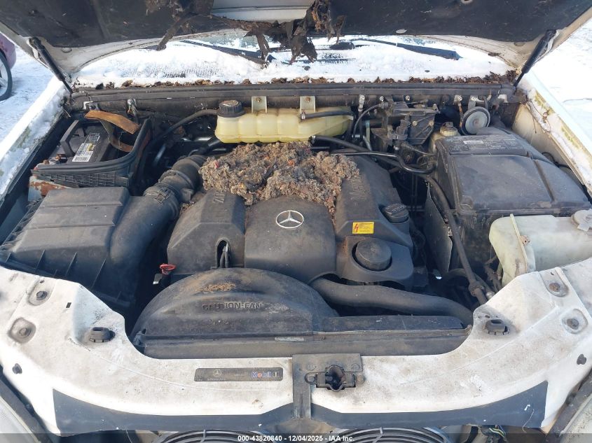2000 Mercedes-Benz Ml 320 VIN: 4JGAB54E3YA145410 Lot: 43820840