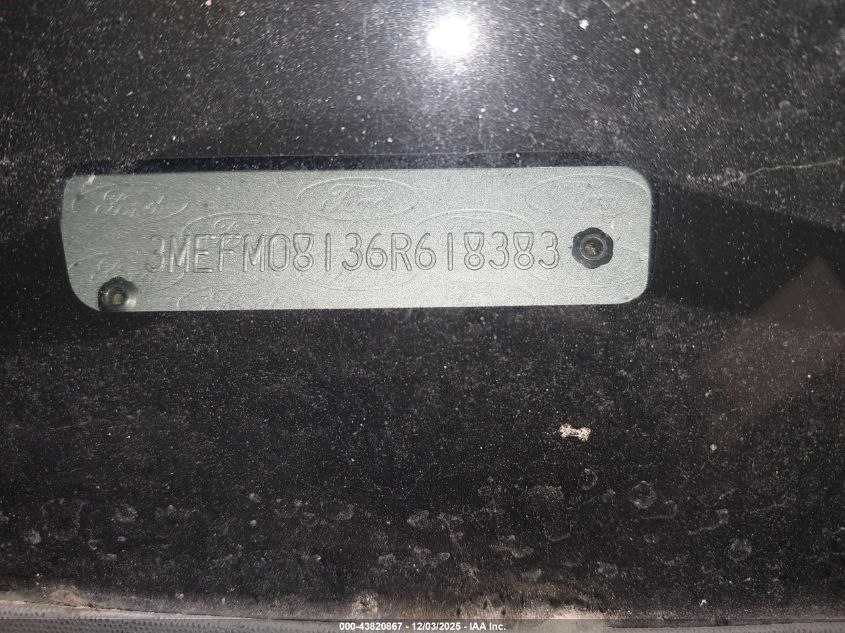 2006 Mercury Milan V6 Premier VIN: 3MEFM08136R618383 Lot: 43820867