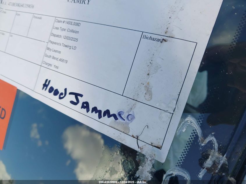 2004 Toyota Camry Xle VIN: 4T1BE30K64U359036 Lot: 43820908