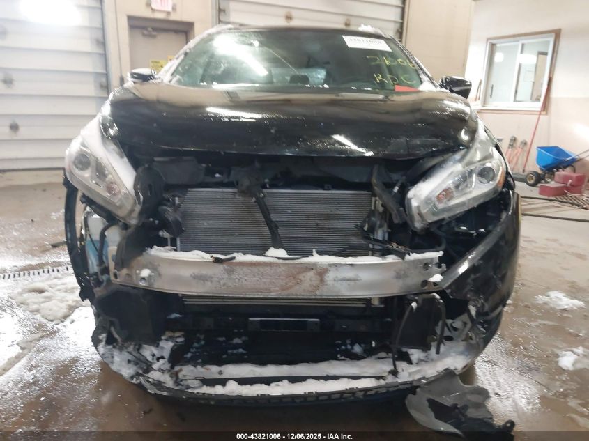 2015 Nissan Murano Sl VIN: 5N1AZ2MH7FN275751 Lot: 43821006