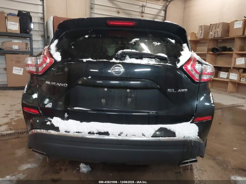 2015 Nissan Murano Sl VIN: 5N1AZ2MH7FN275751 Lot: 43821006