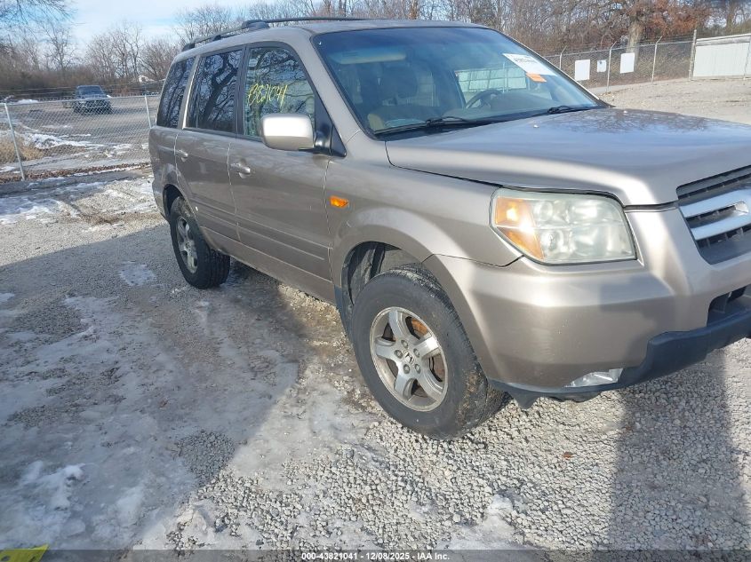 2006 Honda Pilot Ex VIN: 2HKYF18426H512286 Lot: 43821041