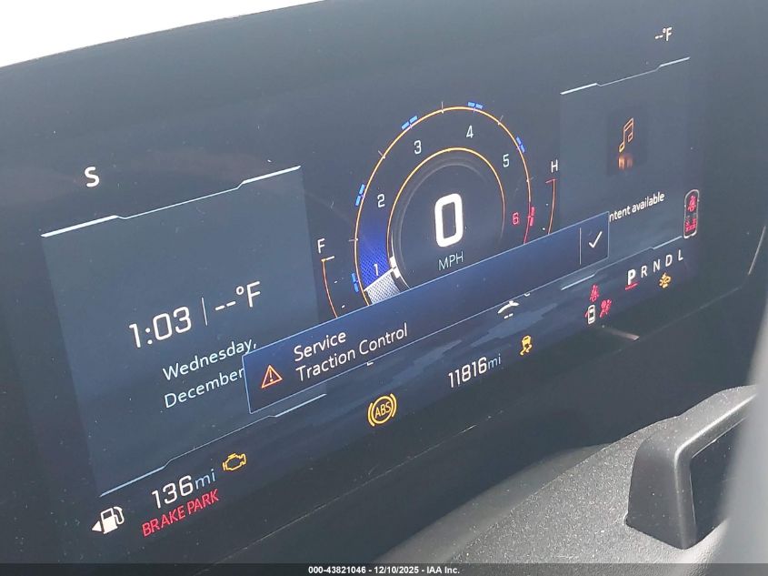 2025 Chevrolet Traverse Fwd Rs VIN: 1GNERLRS5SJ224810 Lot: 43821046