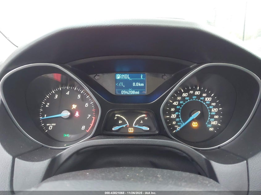 2012 Ford Focus Se VIN: 1FAHP3K2XCL178067 Lot: 43821068