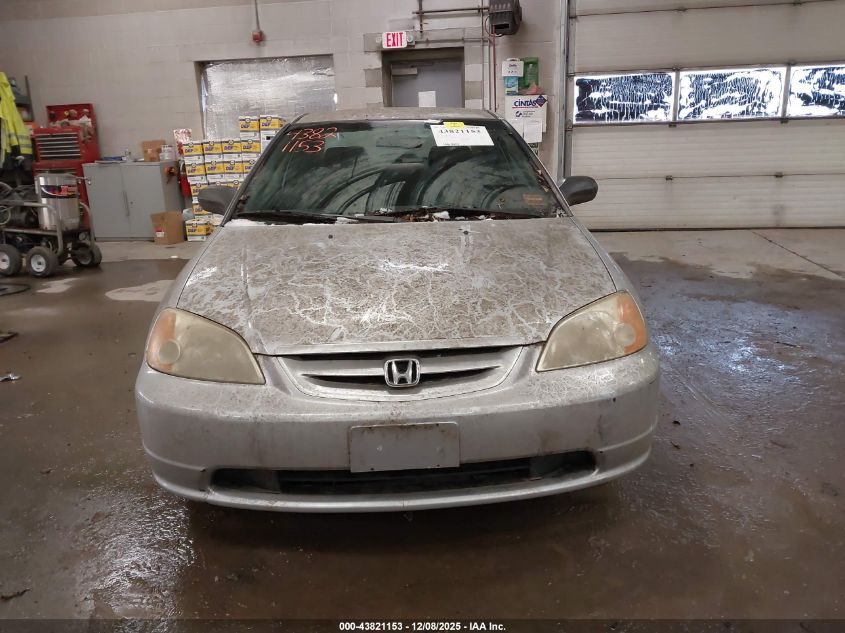 2003 Honda Civic Dx VIN: 1HGEM22273L005110 Lot: 43821153