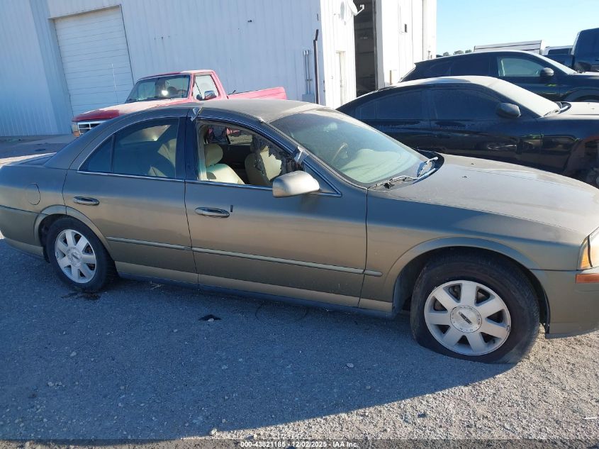 2002 Lincoln Ls V6 Auto/V6 Manual VIN: 1LNHM86SX2Y670024 Lot: 43821185