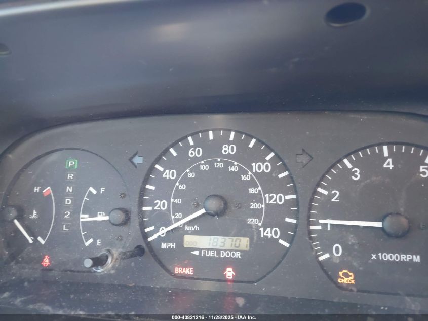 2001 Toyota Camry Le V6 VIN: 4T1BF22K01U117357 Lot: 43821216