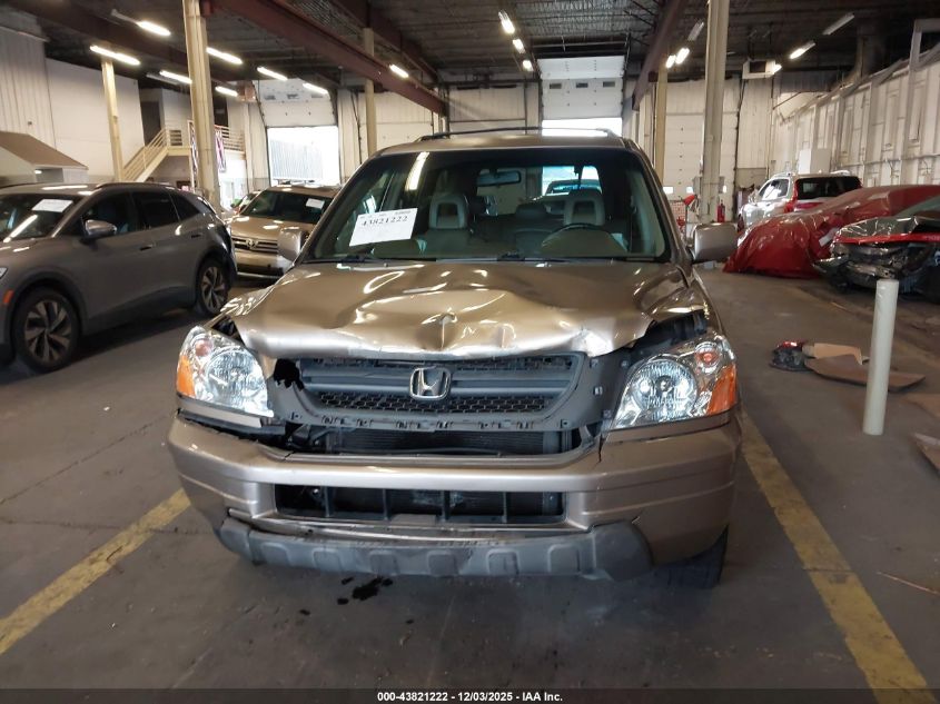 2004 Honda Pilot Ex-L VIN: 2HKYF18584H589864 Lot: 43821222