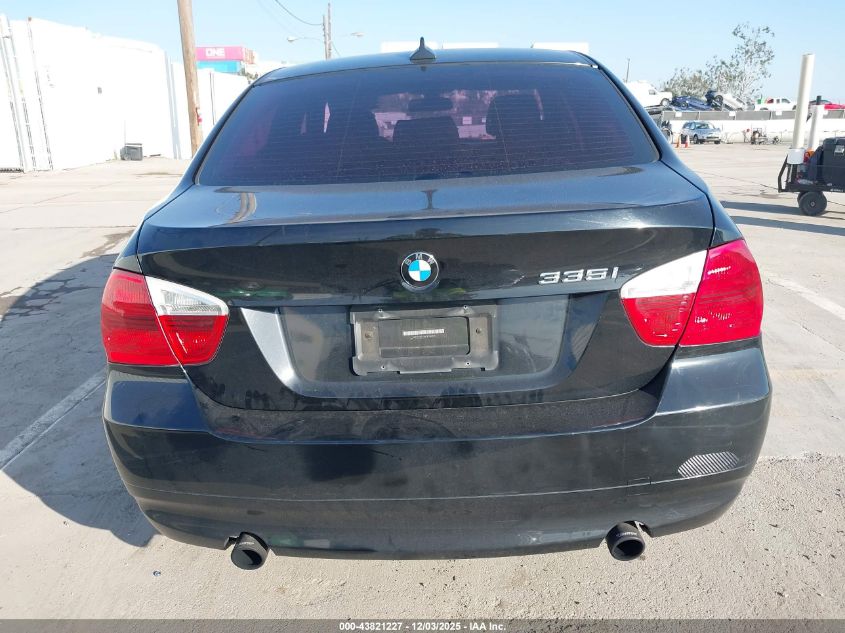 2007 BMW 335I VIN: WBAVB73567KY62313 Lot: 43821227