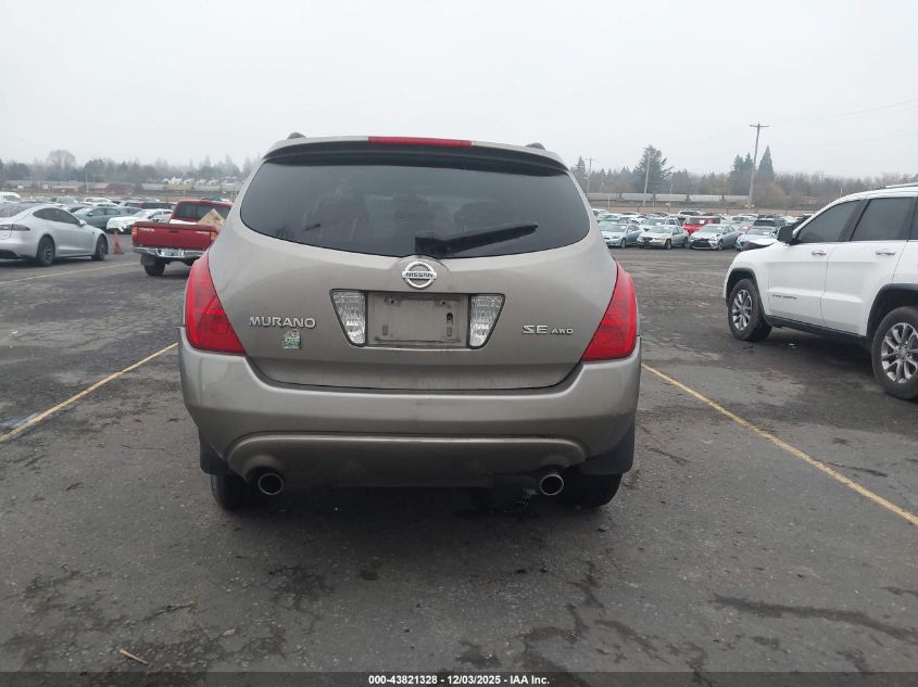 2003 Nissan Murano Se VIN: JN8AZ08W73W203508 Lot: 43821328