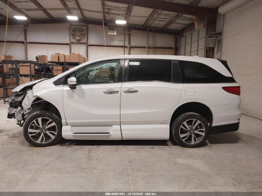 2022 Honda Odyssey Touring VIN: 5FNRL6H87NB024851 Lot: 43821381