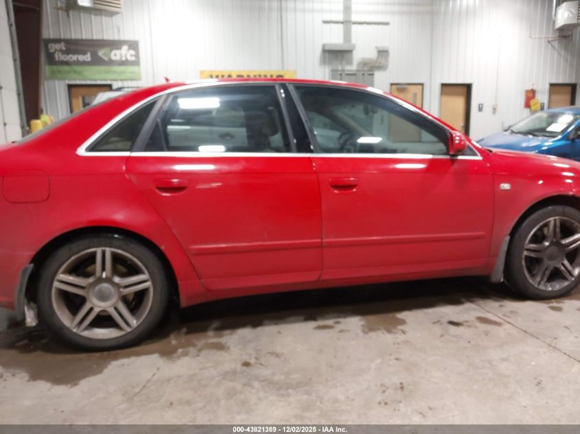 2007 Audi A4 2.0T VIN: WAUDF78E27A127472 Lot: 43821389