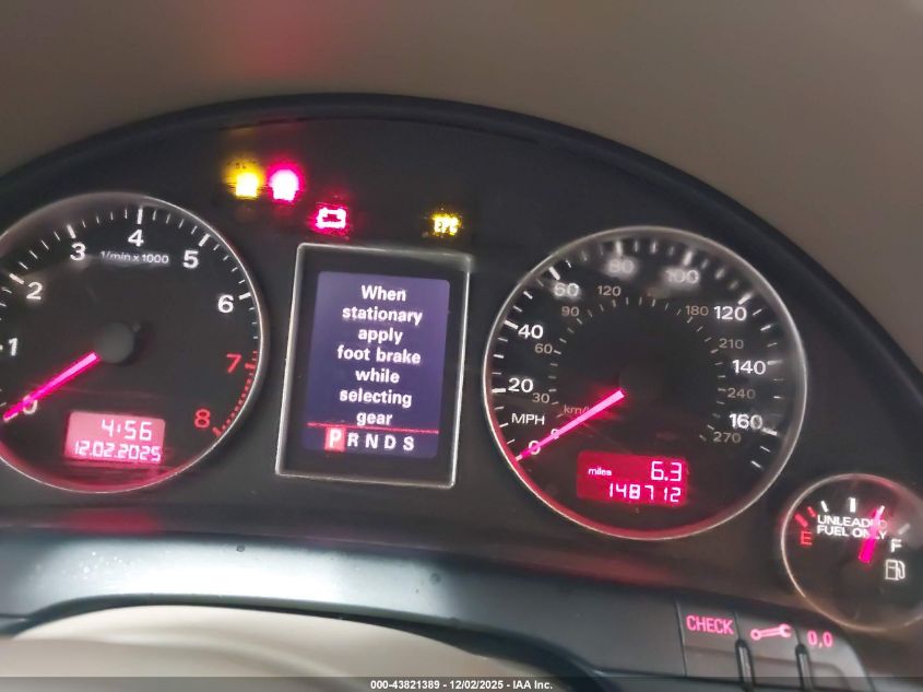 2007 Audi A4 2.0T VIN: WAUDF78E27A127472 Lot: 43821389