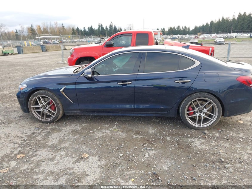 2019 Genesis G70 3.3T Advanced VIN: KMTG34LE8KU029876 Lot: 43821450