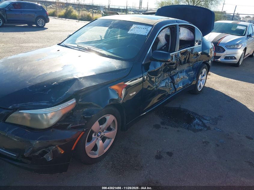 2008 BMW 528I VIN: WBANU53598CT19841 Lot: 43821456