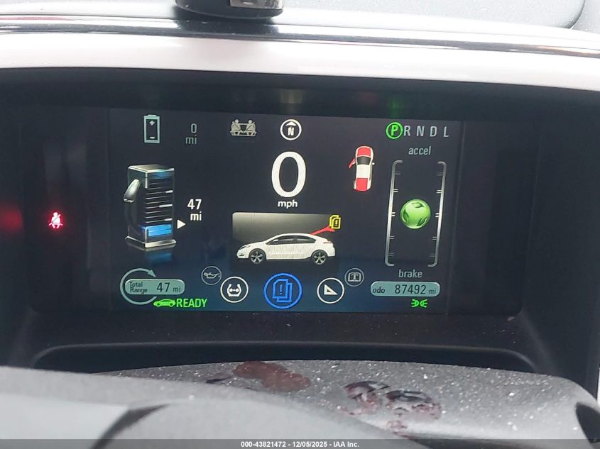 2014 Chevrolet Volt VIN: 1G1RD6E48EU165703 Lot: 43821472