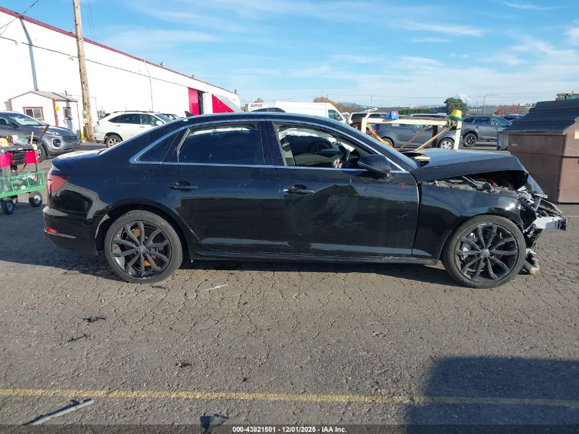2019 Audi A4 45 Premium VIN: WAUENAF45KN001364 Lot: 43821501