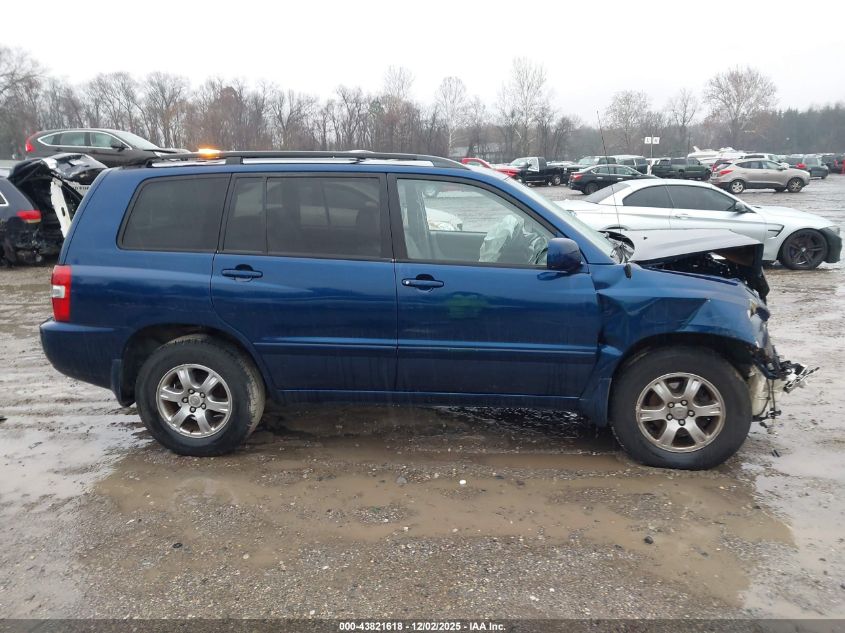 2005 Toyota Highlander V6 VIN: JTEEP21A350075198 Lot: 43821618