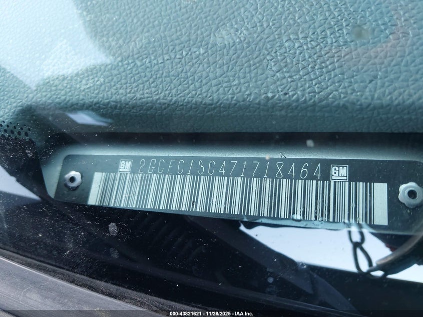 2007 Chevrolet Silverado 1500 Ls VIN: 2GCEC13C471718464 Lot: 43821621