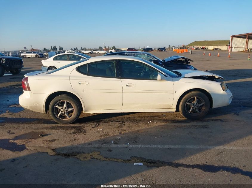 2006 Pontiac Grand Prix VIN: 2G2WP552461107390 Lot: 43821688