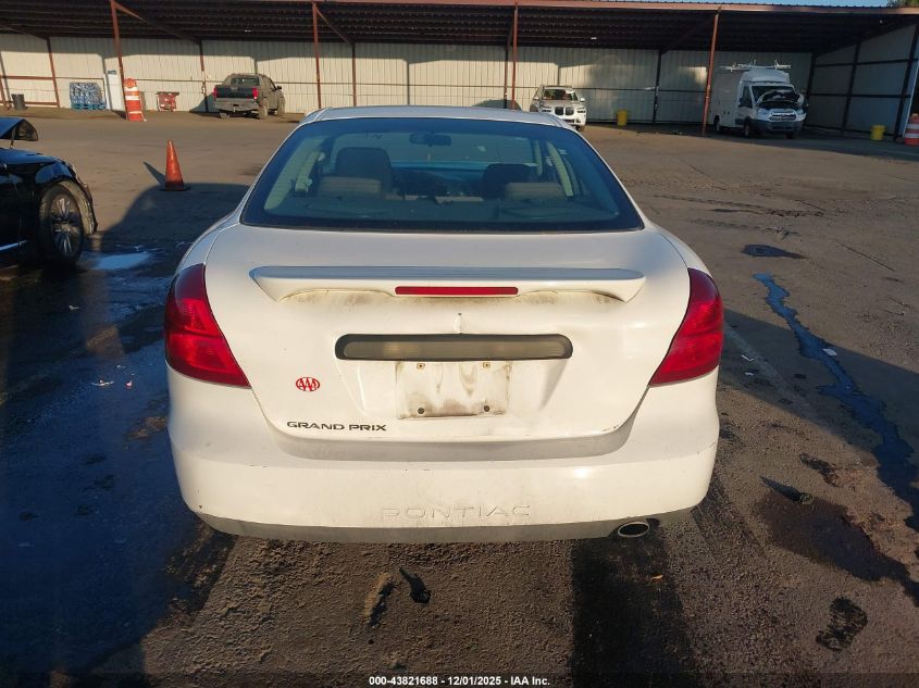 2006 Pontiac Grand Prix VIN: 2G2WP552461107390 Lot: 43821688