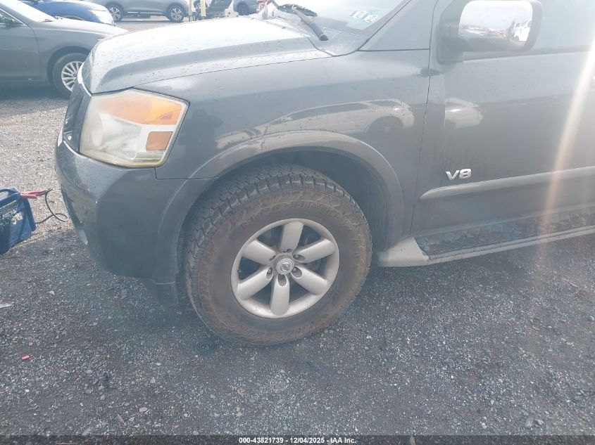 2008 Nissan Armada Se VIN: 5N1AA08C88N623781 Lot: 43821739