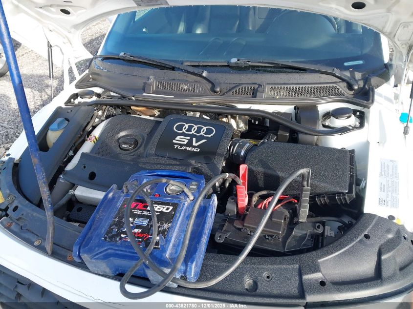 2002 Audi Tt 1.8L VIN: TRUUT28N921017855 Lot: 43821780