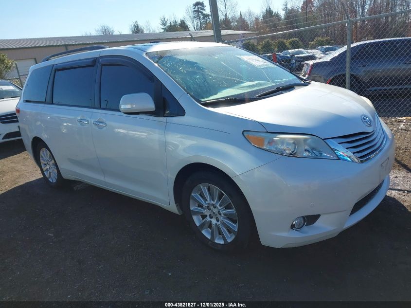 TOYOTA SIENNA LIMITED V6 7 PASSENGER