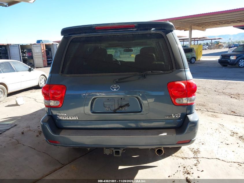 2007 Toyota Sequoia Limited V8 VIN: 5TDZT38A77S288667 Lot: 43821881