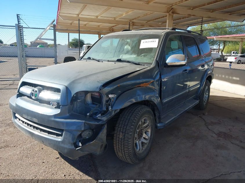 2007 Toyota Sequoia Limited V8 VIN: 5TDZT38A77S288667 Lot: 43821881